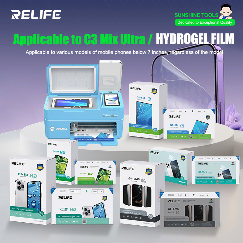 Screen Protector Cutter - Película de hidrogel RELIFE GF-1M GF-5MS