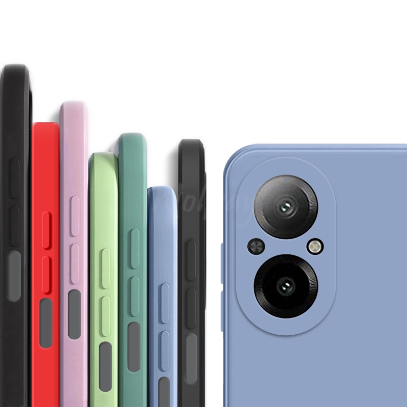 Realme C67 - Funda de silicona líquida para Realme,