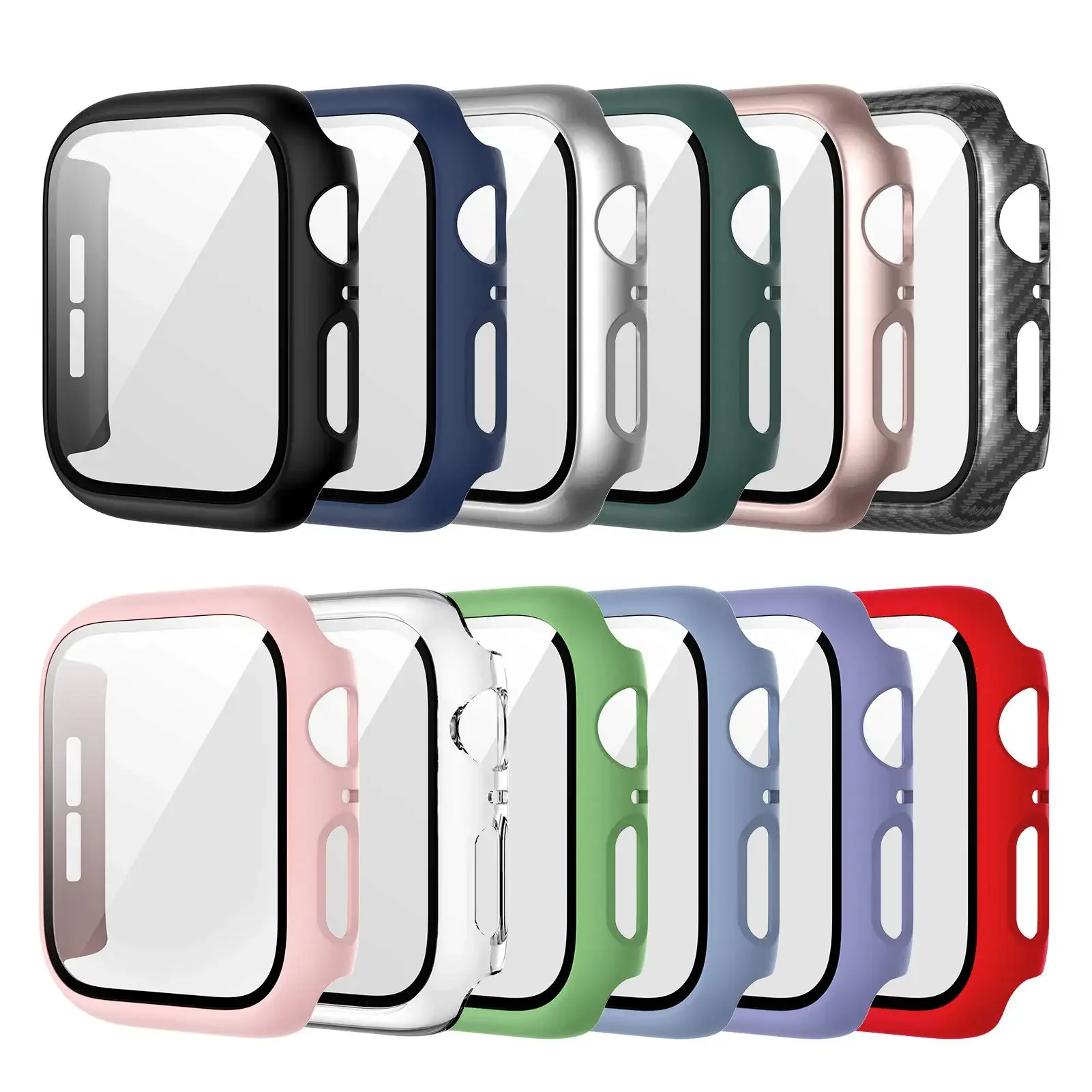 Smartwatch Screen Film - Vidrio templado + cubierta para Apple