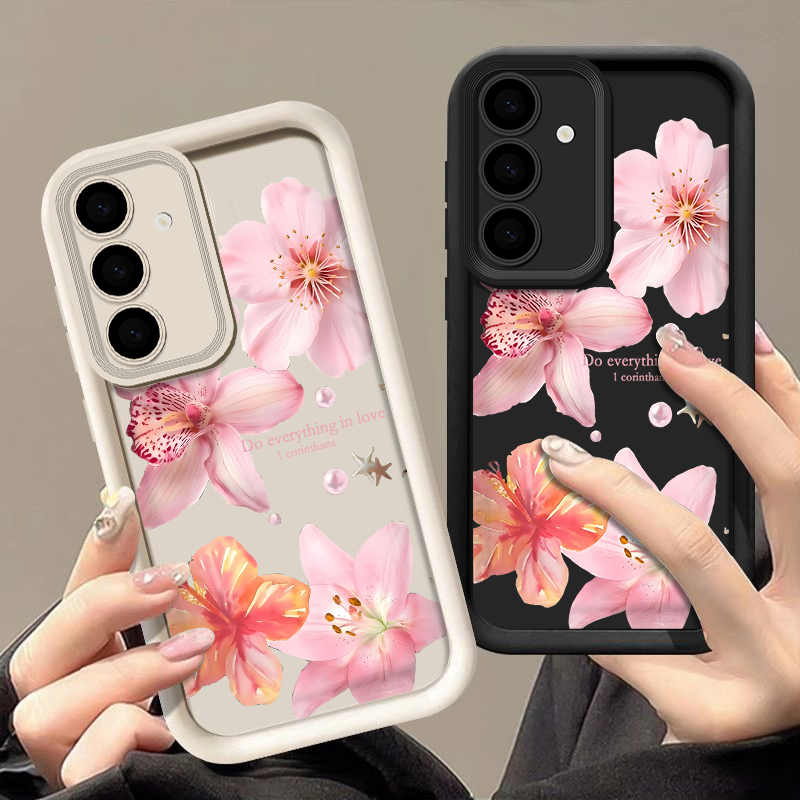 Funda de teléfono con flores r - Samsung Galaxy A55 reseña y precio
