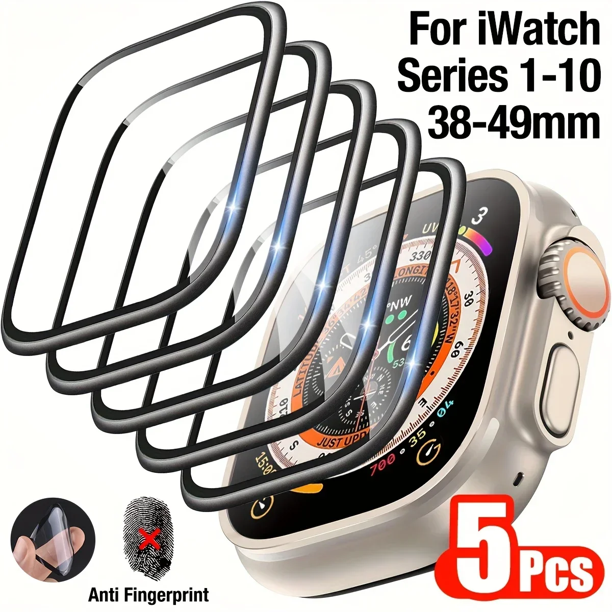 1-5 uds película antiarañazos  - Smartwatch Screen Film reseña y precio