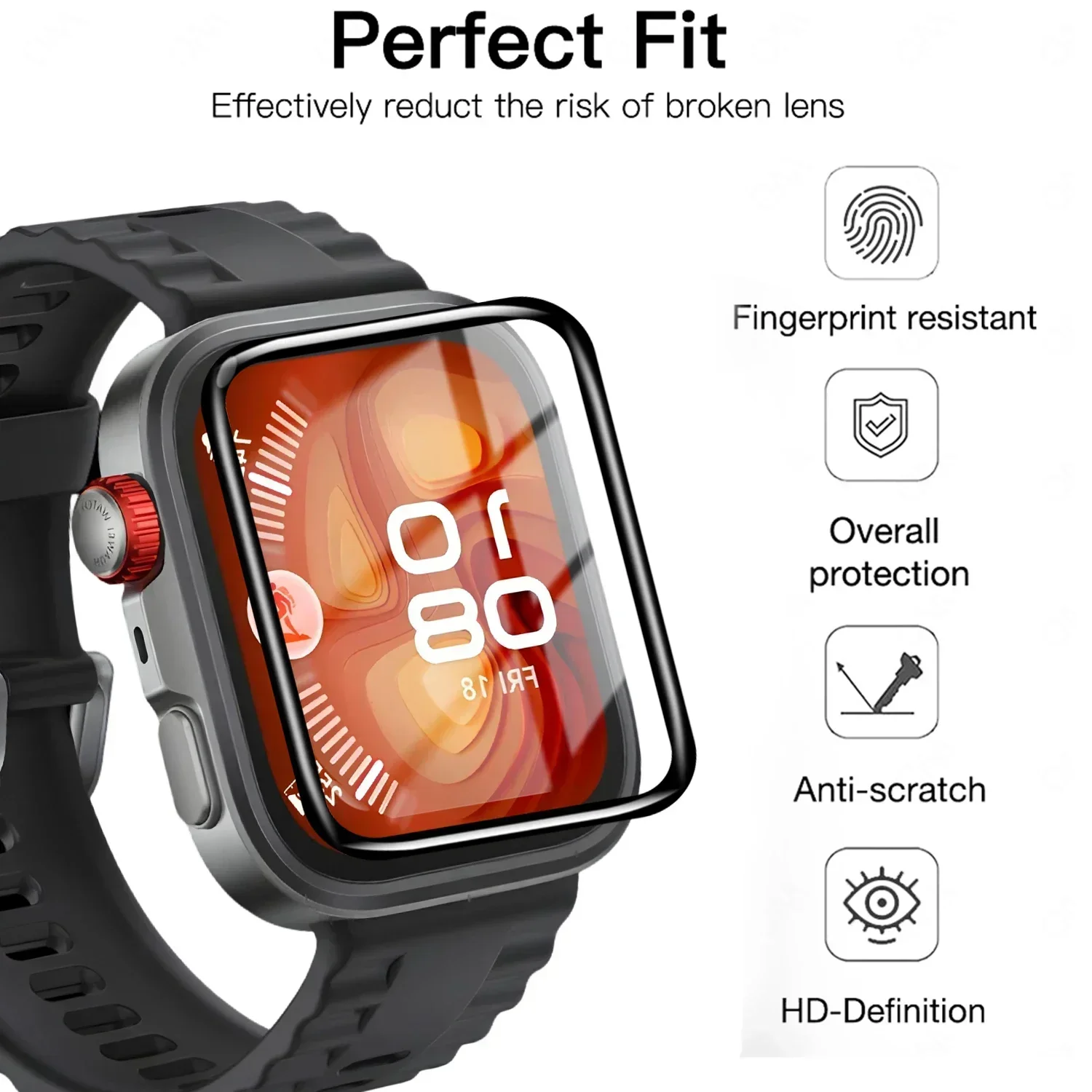 Película templada de 5 uds par - Smartwatch Screen Film reseña y precio